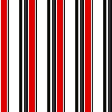 Retro stripe pattern with navy red,white, black and orange parallel stripe Stock Illustration