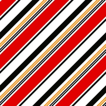 Retro stripe pattern with navy red,white, black and orange parallel stripe Stock Illustration