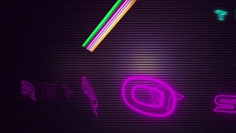 Retro Stripe Titles 스톡 After Effects