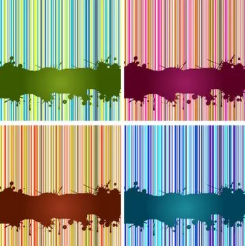 Retro striped Illustrazione stock