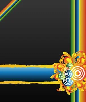 Retro striped Stock Illustration