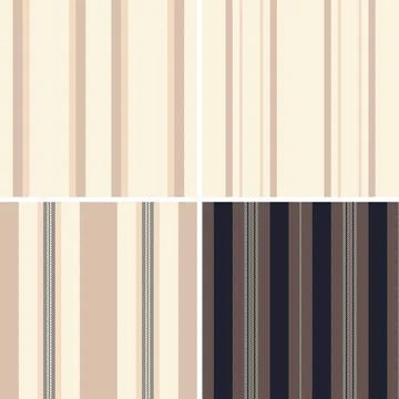 Retro striped lines seamless pattern. Scalable vector background for fabric.. Stock Illustration