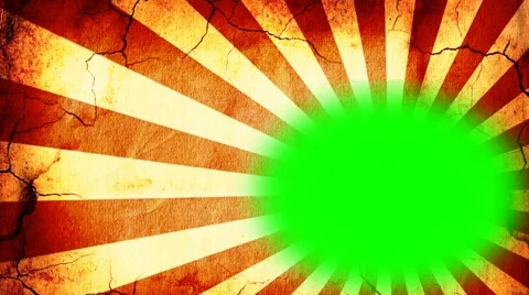 Retro stripes animation - green screen - video background Stock Footage 41541946