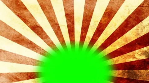 Retro stripes animation - green screen - video background Stock Footage 41542012