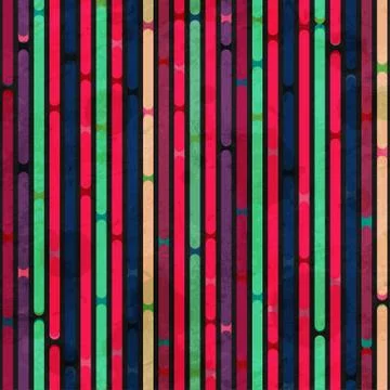 Retro stripes seamless pattern with grunge effect Illustrazione stock