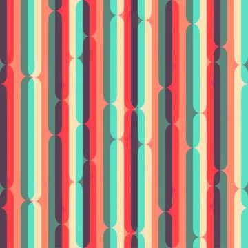Retro stripes seamless pattern Stock Illustration