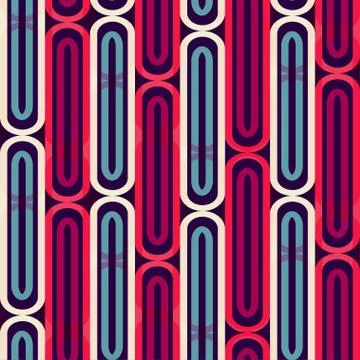 Retro stripes seamless pattern Stock Illustration