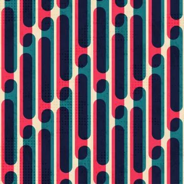 Retro stripes seamless pattern Stock Illustration