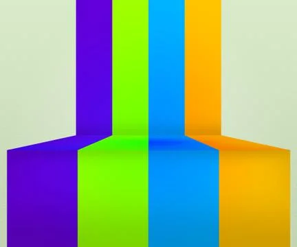 Retro stripes stage Stock-Illustration