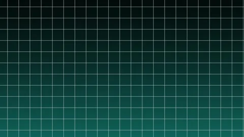 Retro-style animation of a white grid moving forward over a dark turquoise Stock Footage 317878055