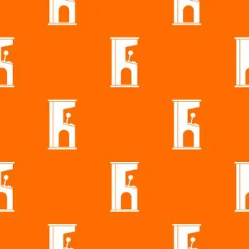 Retro style arcade game machine pattern seamless Stock Illustration