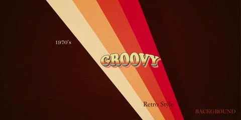 Retro style background with groovy sunrays Stock Illustration