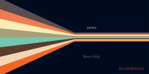 Retro style background with perspective stripes lines Stock Illustration