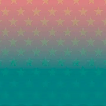 Retro style background. Synthwave trend colors. Stars pattern on ping and gre Stock Illustration