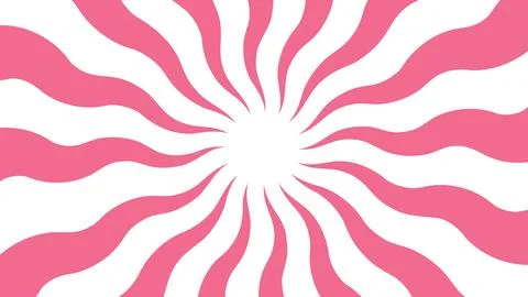 Retro style banner of sun with rays in sweet candy pink soft color イラスト素材