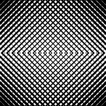 Retro style black and white arrow shaped geometrical lines pattern on white.. Stockillustratie