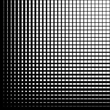 Retro style black and white geometrical parallel lines pattern on white bac.. Stockillustratie