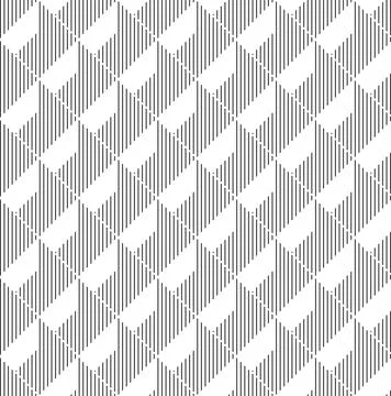 Retro style black and white shadow box geometrical pattern on white backgroun Stockillustratie