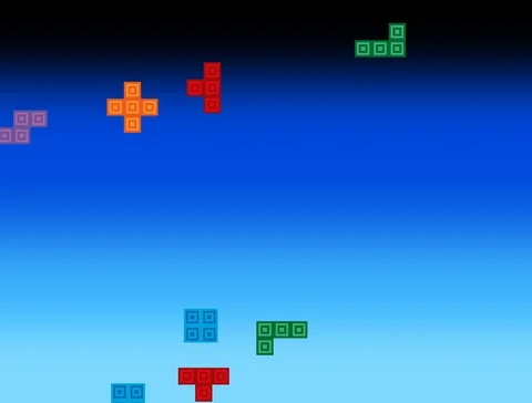 Retro style classic game animation with colored background Stock Footage 101351486
