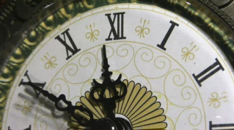 Retro style clock time lapse Stockbeeldmateriaal 563414