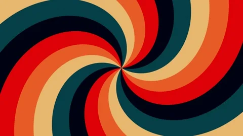 Retro style colored sunburst or sunbeam swirl seamless animation. Stock Footage 336131956