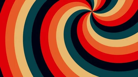 Retro style colored sunburst or sunbeam swirl seamless animation. Stock Footage 336132396