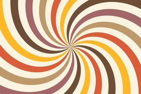 Retro style colored sunburst or sunbeam swirl Stockillustratie