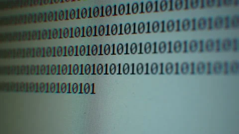 Retro style computer data array code. Hack attack. Stock Footage 169146264