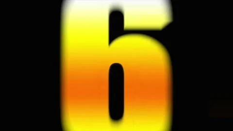 Retro style countdown animated video . Top 10 countdown, Camera zoom out nu.. Stock Footage 296623898