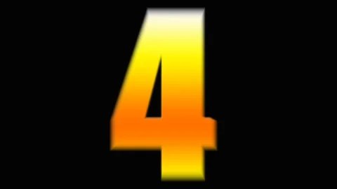 Retro style countdown animated video . Top 5 countdown, Camera zoom out num.. Stock Footage 296624467