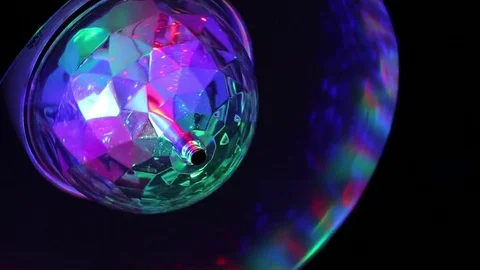 Retro style disco ball as a party decoration. Stock Footage 80926581