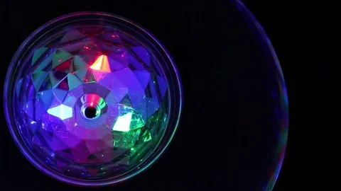 Retro style disco ball as a party decoration. Stock Footage 80927313