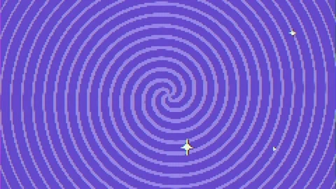 Retro Style Hypnotic Rotating Spiral with Glitch Effect Animation.  Stock Footage 222093937
