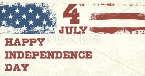 Retro style independence day design template. vector, eps10 Stock Illustration