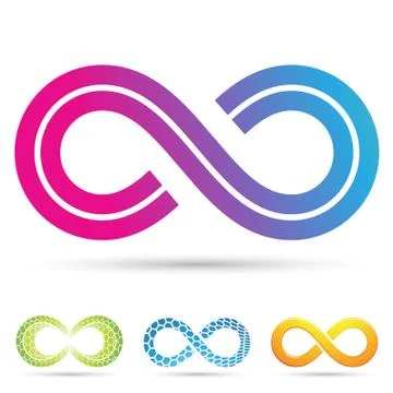 Retro style infinity symbol Stock Illustration