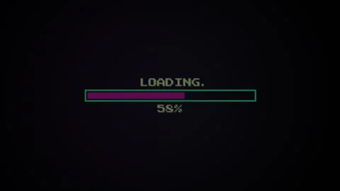 Retro-style-loading-bar 01 Stock Footage 261682794