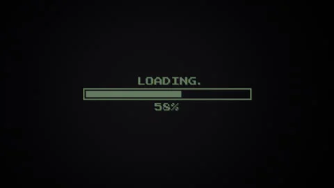 Retro-style-loading-bar 02 Stock Footage 261682829