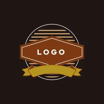 Retro Style Logo Template. Stockillustratie
