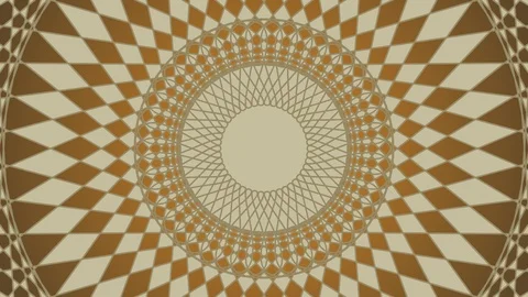 Retro style Mandala design animation background. 스톡 동영상 91584053