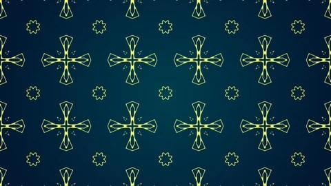 Retro style Mandala design Loop animation background. Stock-Footage 91854887