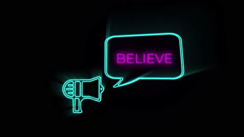 Retro style megaphone with speech bubble animation motion graphics showing you 動画素材 153849443