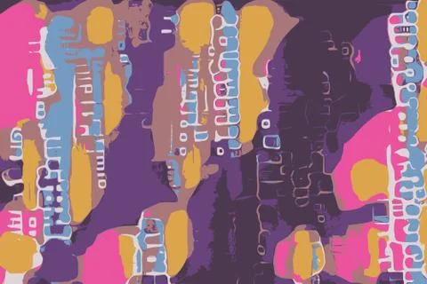 Retro style neon abstract background with synthwave feeling Stock Illustration