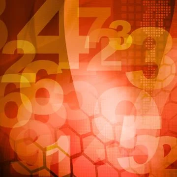 Retro style numbers Foto stock
