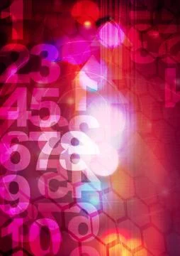 Retro style numbers Stock Photos