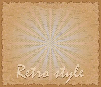 Retro style poster horizontal vector illustration Stock Illustration