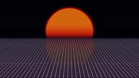 Retro Style with sun Stock Illustration