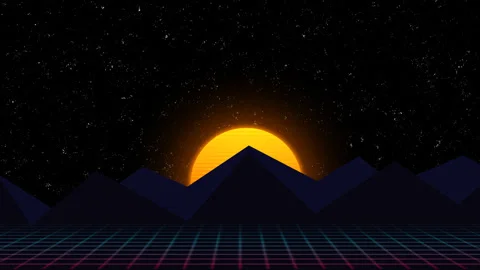 Retro style text effect and background animations Stock Footage 343393070