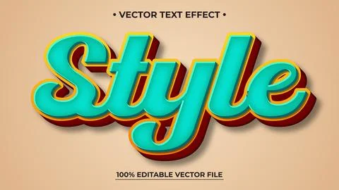 Retro Style text effect in vintage grunge style theme Stock Illustration
