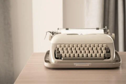 Retro style typewriter in studio Stock Photos