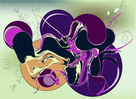 Retro style vector abstract background Stock Illustration